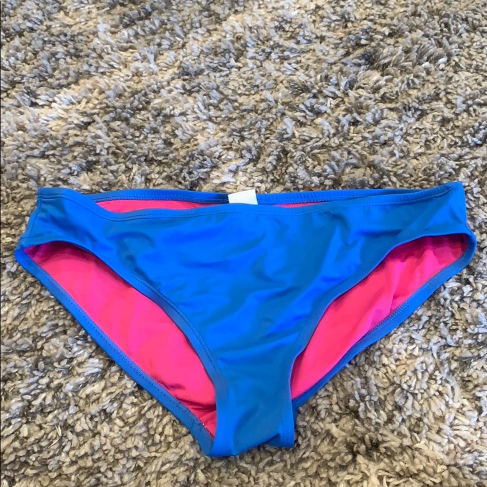 blue bathing suit bottoms